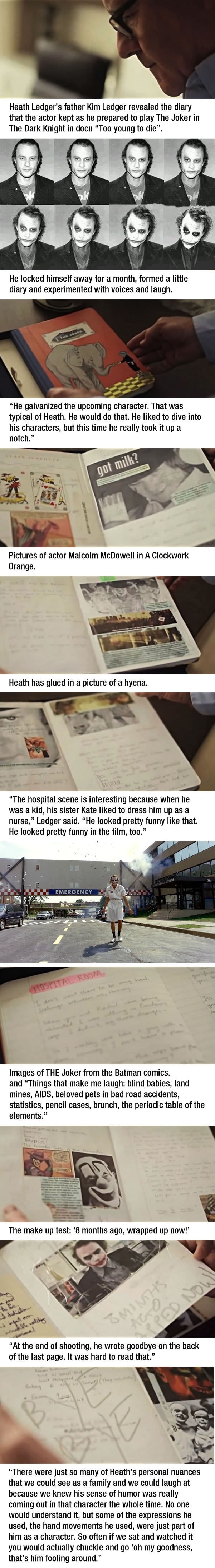 Heath Ledger's joker diary