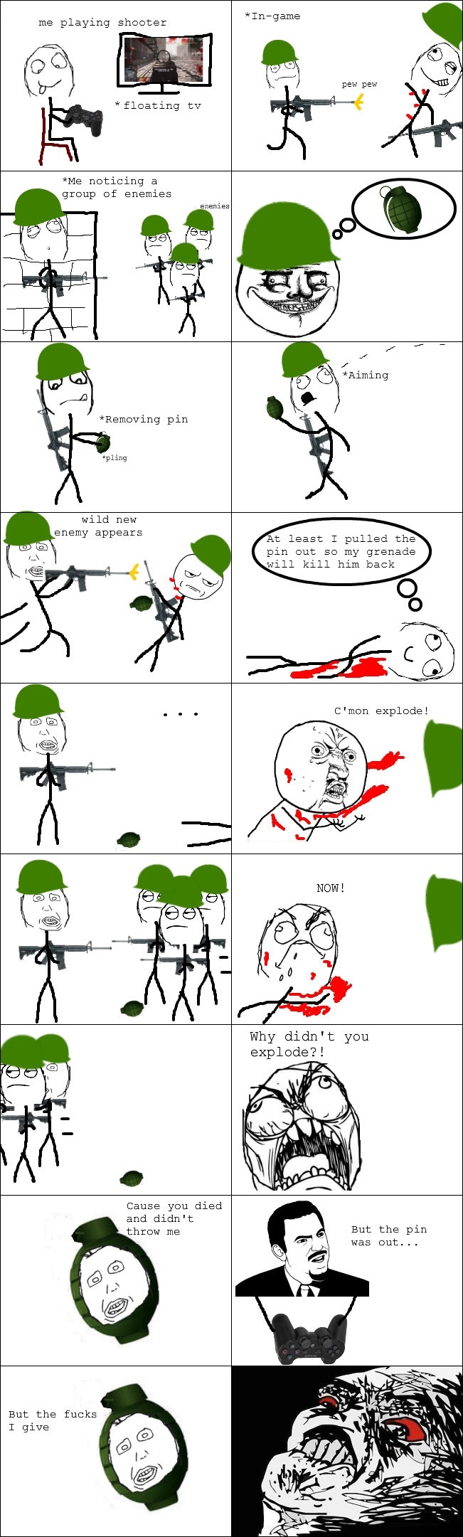 FPS grenade logic