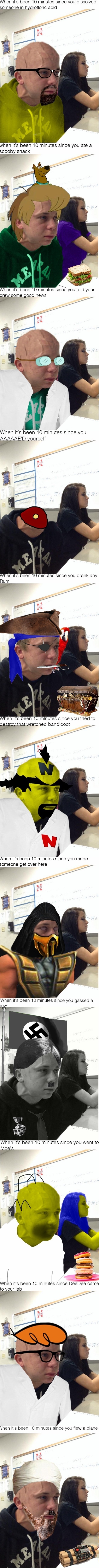 When it's been 10 minutes..