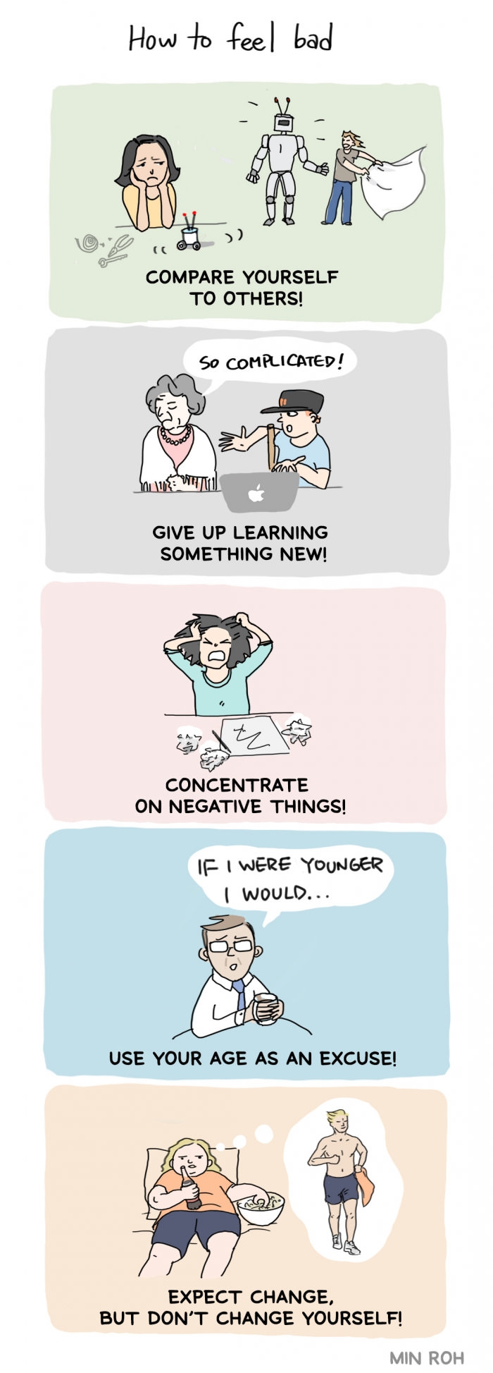 How to feel bad