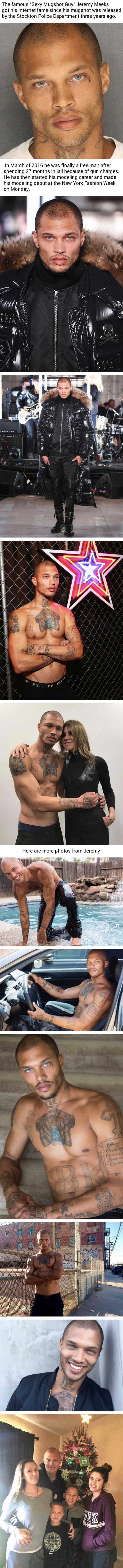 S*xy mugshot guy makes his catwalk debut