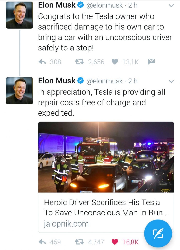 Good guy Elon