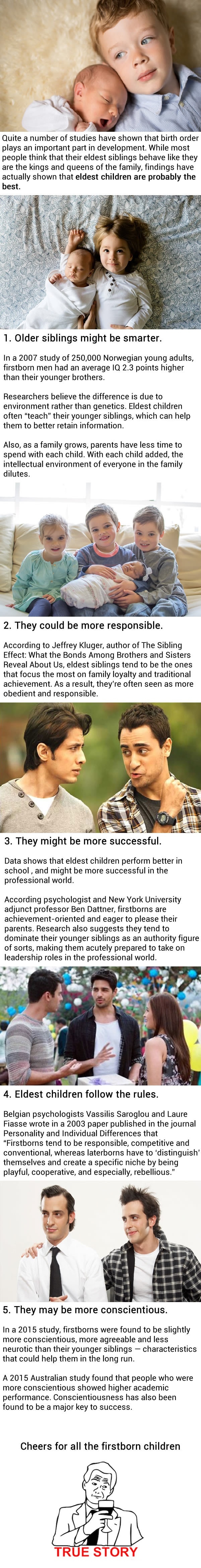 Scientific reasons proving eldest children maybe the best