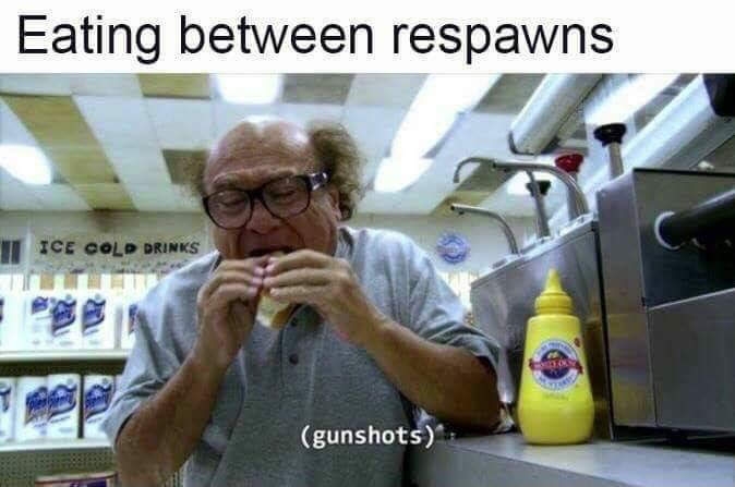Eating between respawns
