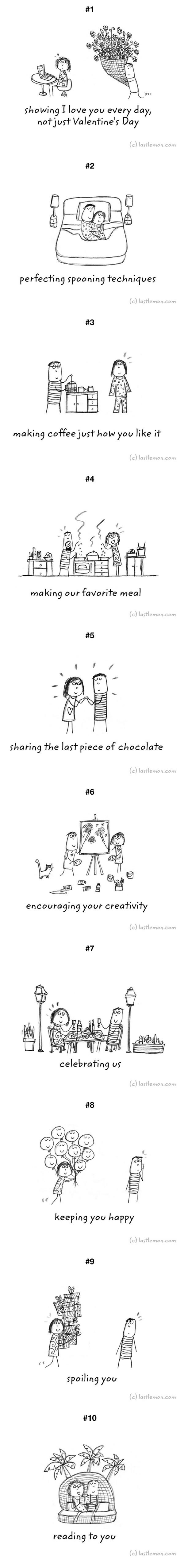 10 ways to show I love you