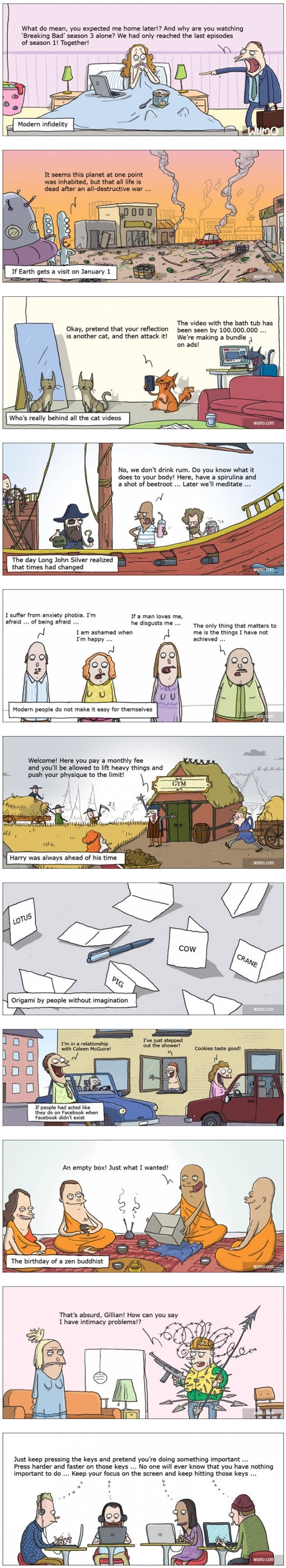 Cartoons that remind us how crazy the modern world really is