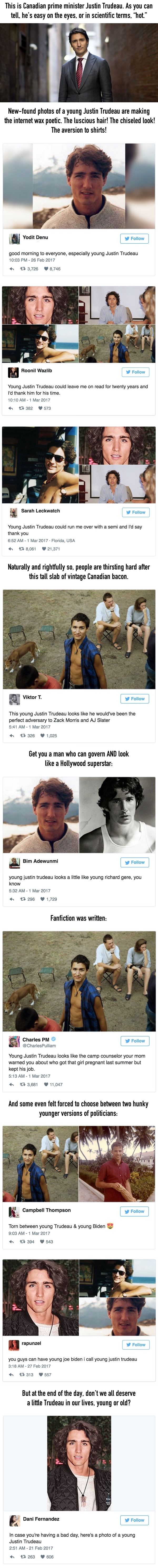 Young Justin Trudeau