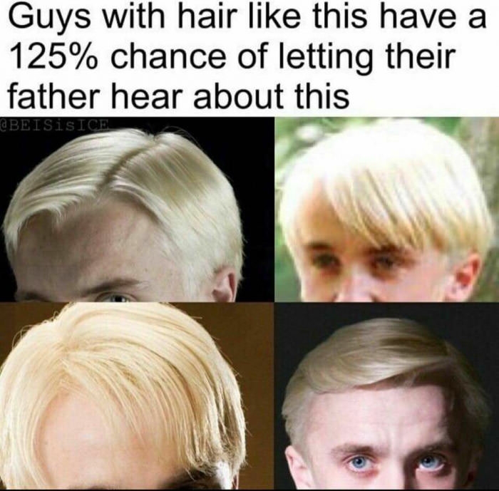 He has a weird haircut