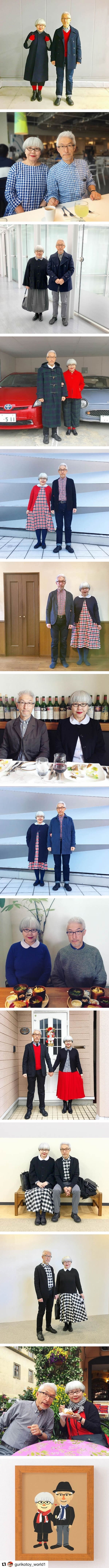 Couple have been dressing in matching outfits for 37 years