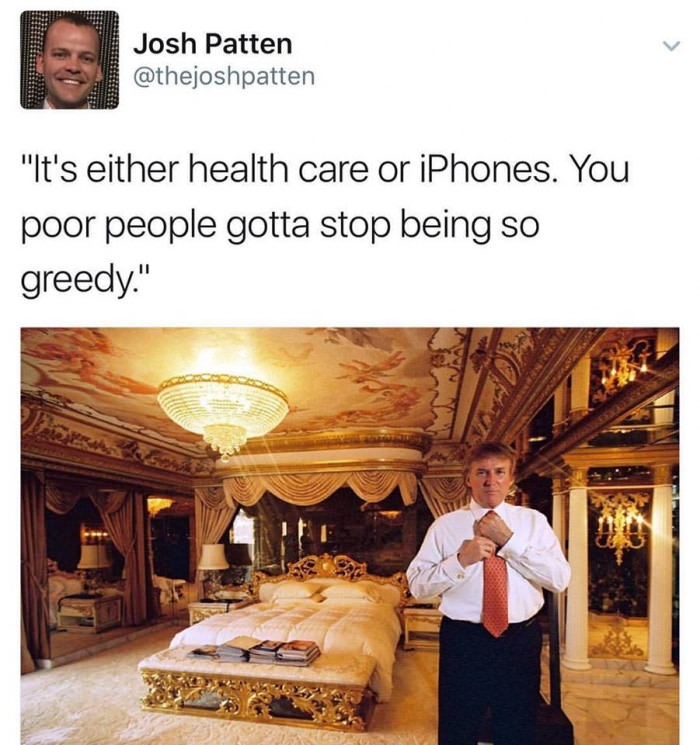 Greed is good (but only if you're rich)