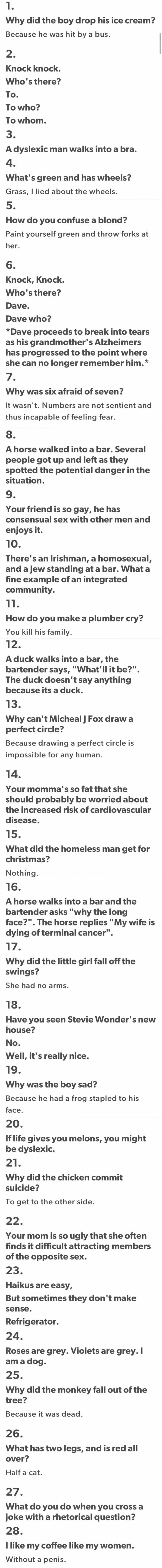 28 of the best jokes