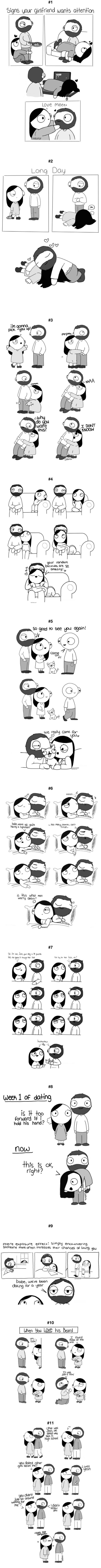 Signs your gf wants attention