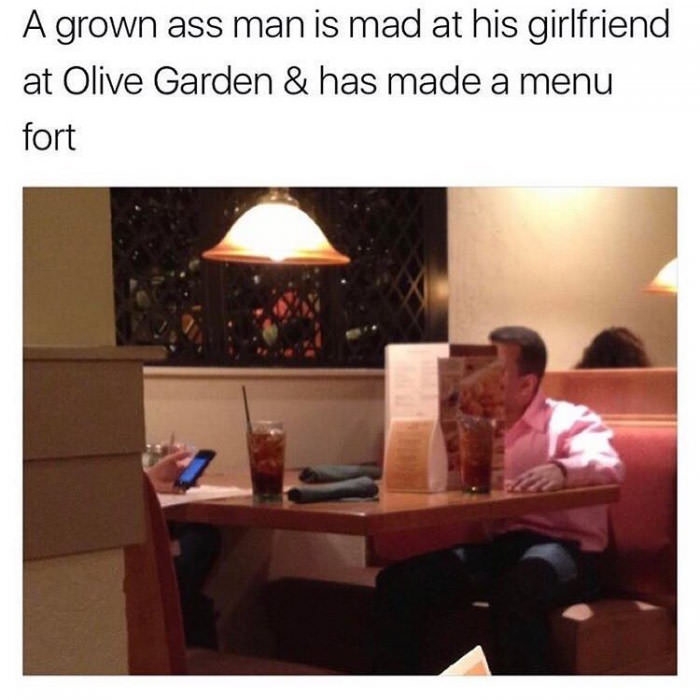 A grown man mad at his gf