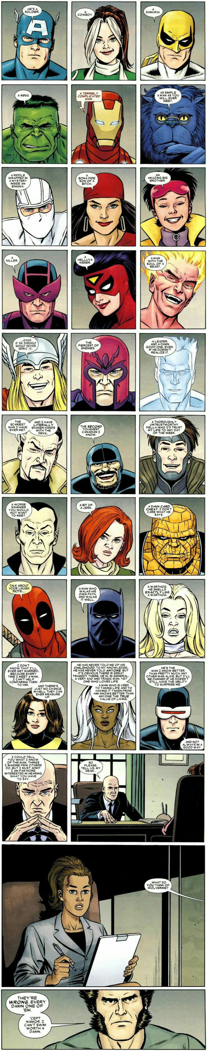 How other mutants see Logan