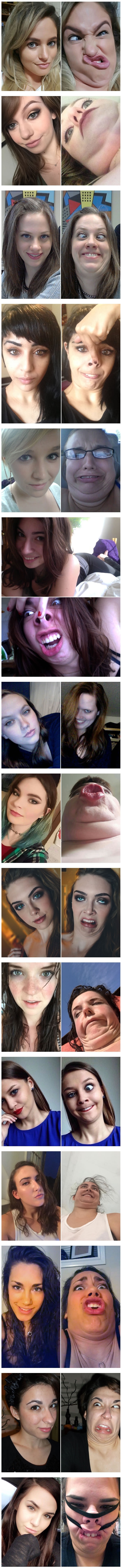 Same hot girl, two different photos