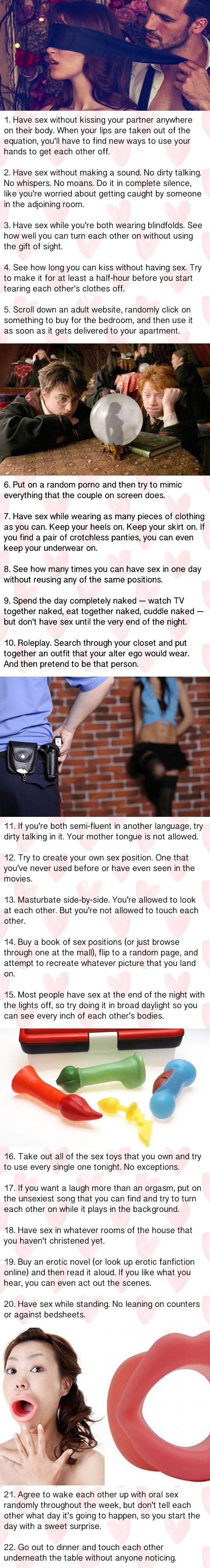 K*nky challenges that'll spice up your s*x life