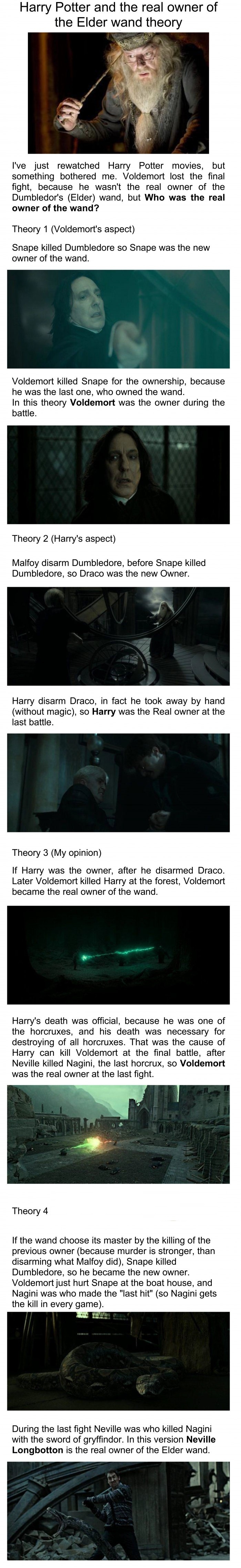 Harry Potter and the Elder wand theory