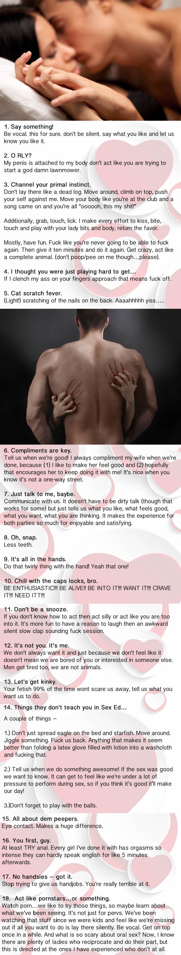 Men reveal the piece of s*x advice they wish women knew