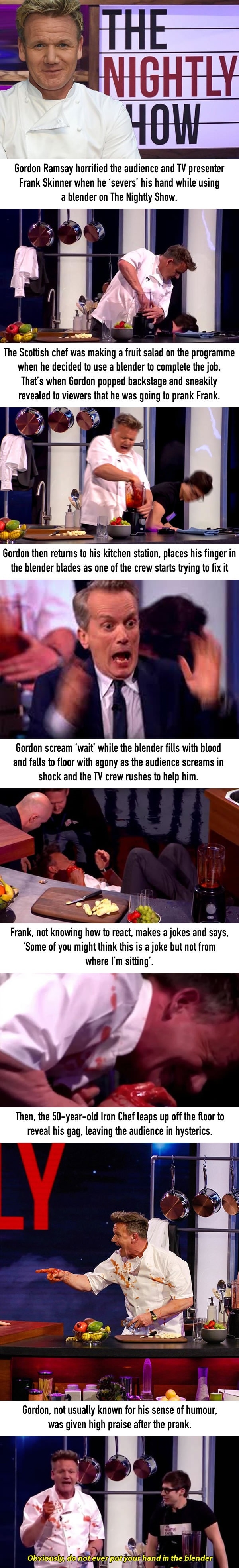 Gordon Ramsay pulls off epic prank