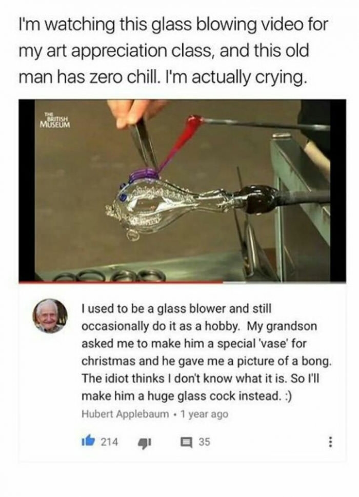 Grandpa got no chill