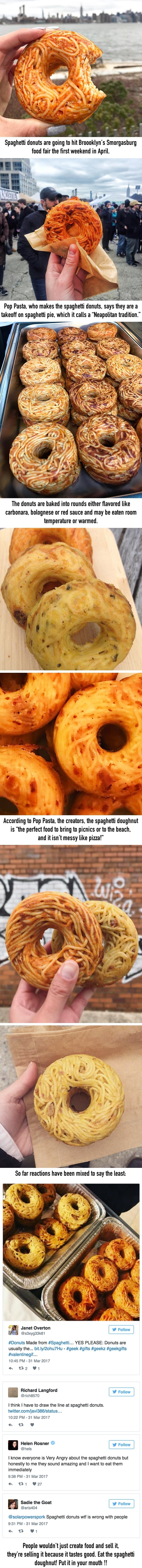 Spaghetti donuts