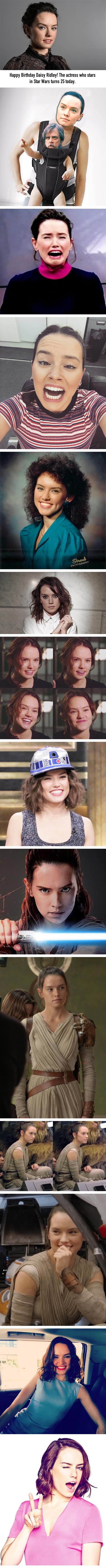 Happy 25th birthday, Daisy Ridley!