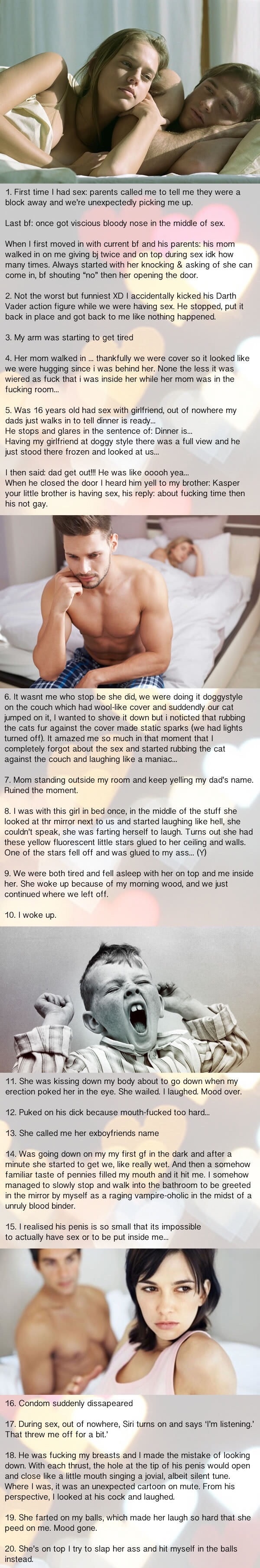 People tell us the worst things that happened when they had s*x