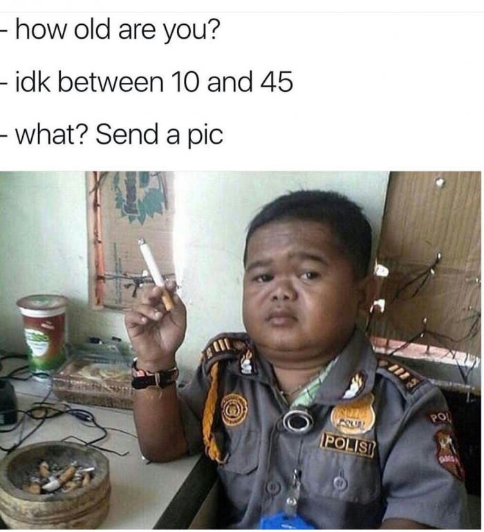 I'm guessing he's around 42 years old