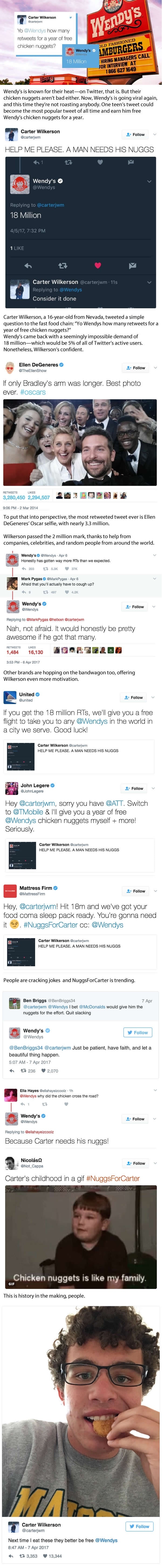 Man goes viral trying to win years worth of nuggets