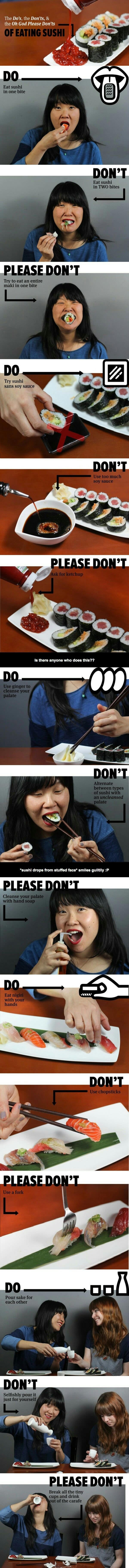 How to (not) eat sushi