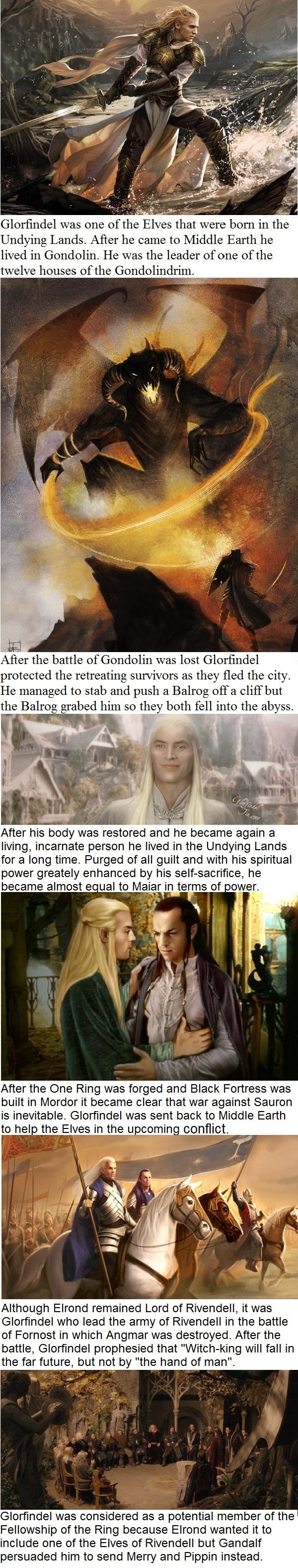 6 Glorfindel facts