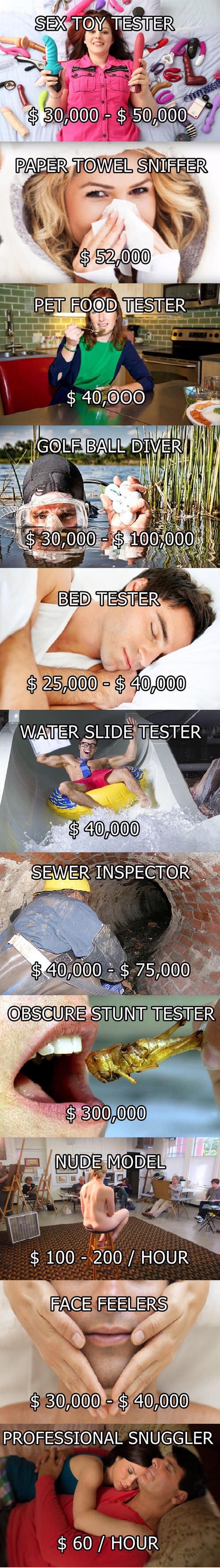 Some jobs for you guys if you f**k up college