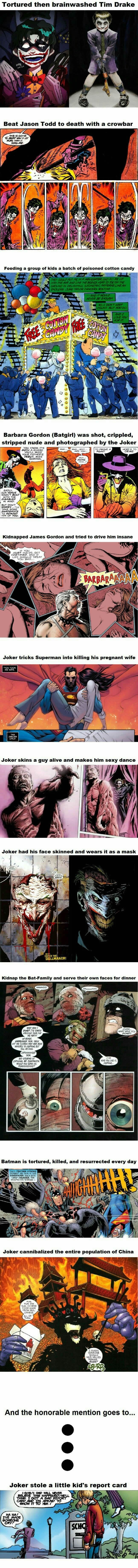 Horrible things The Joker did