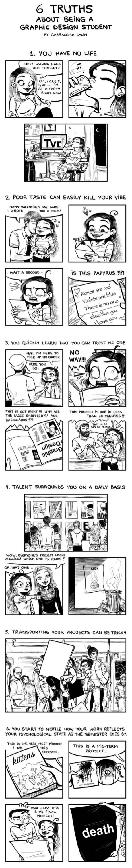 Graphic design students