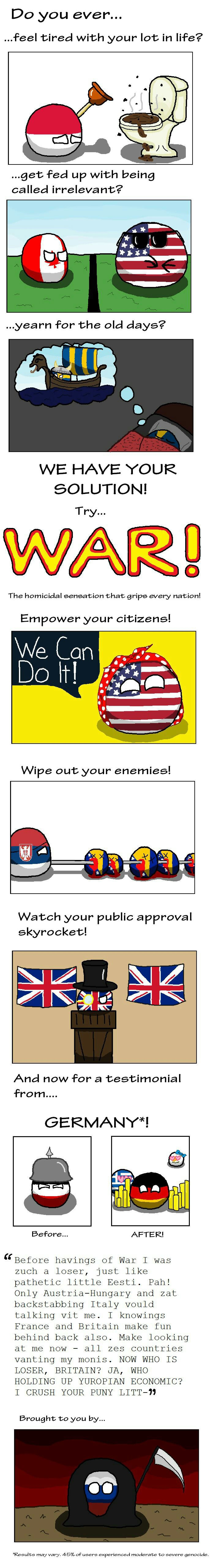 War, war never gets boring!