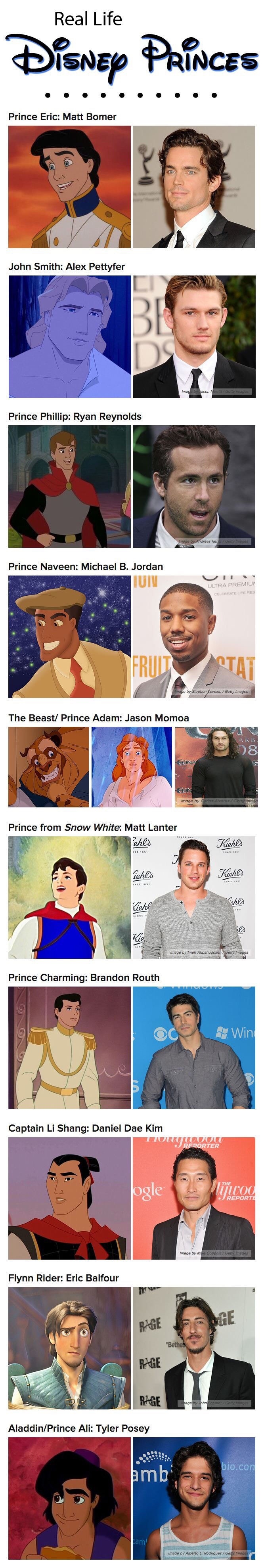 Disney princes in real life