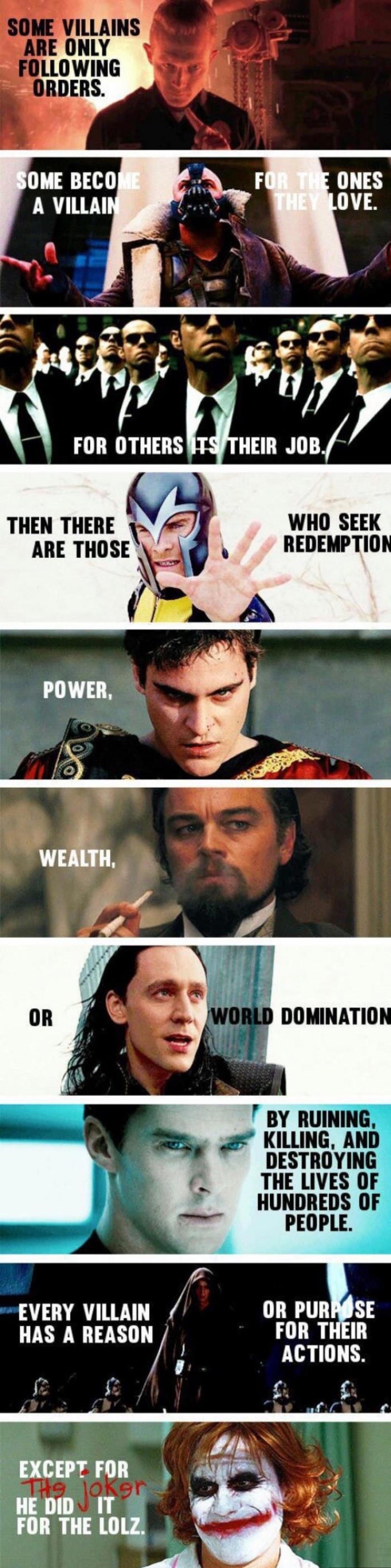 Every villain has a reason..