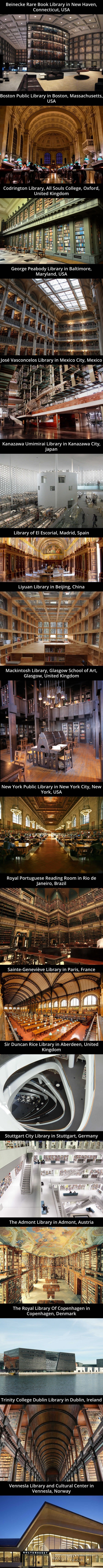 Grand and gorgeous libraries
