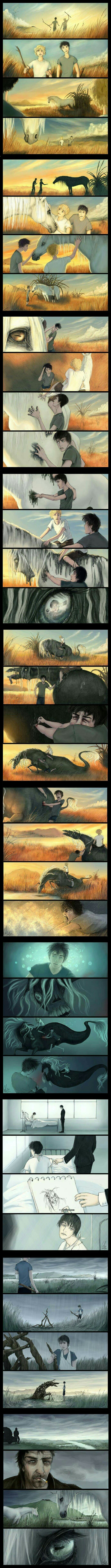 Hey, let's go ride that horse