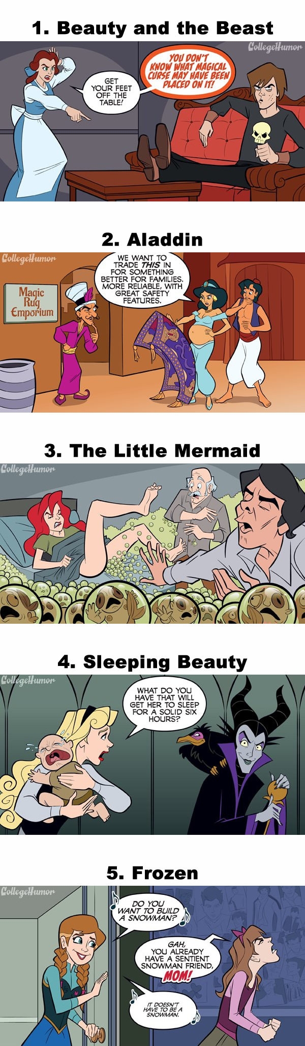 If Disney characters were parents