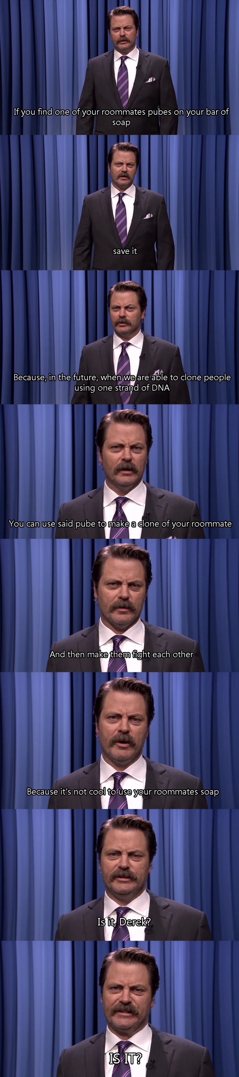 Nick Offerman offers freshman college advice