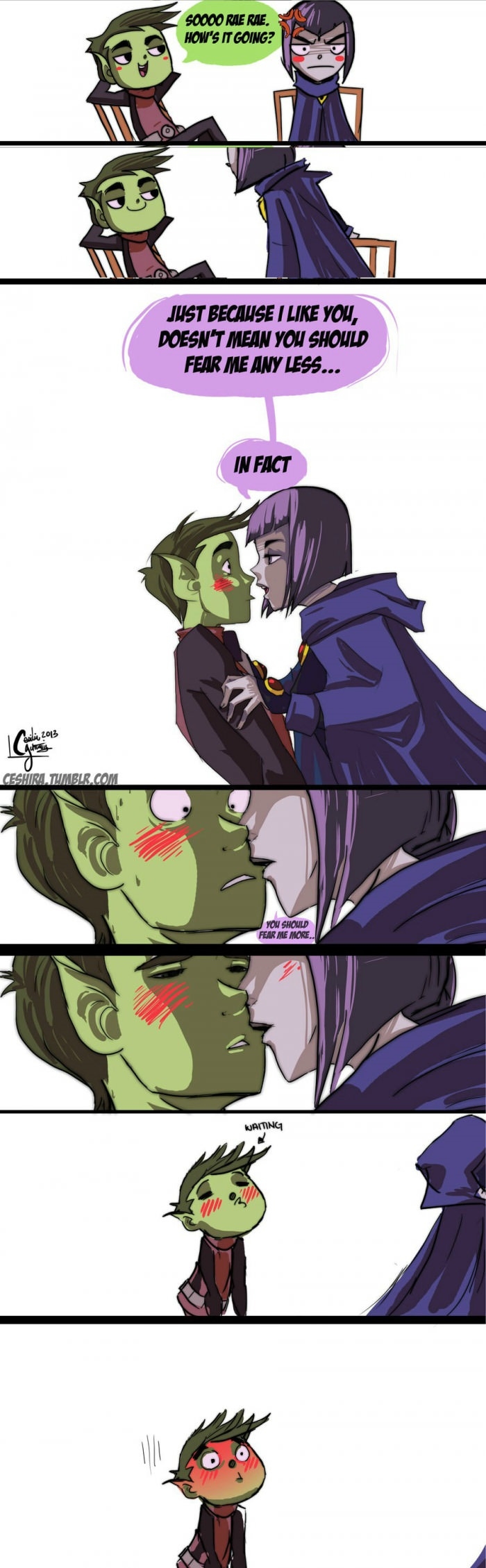 Raven.. Poor beast boy