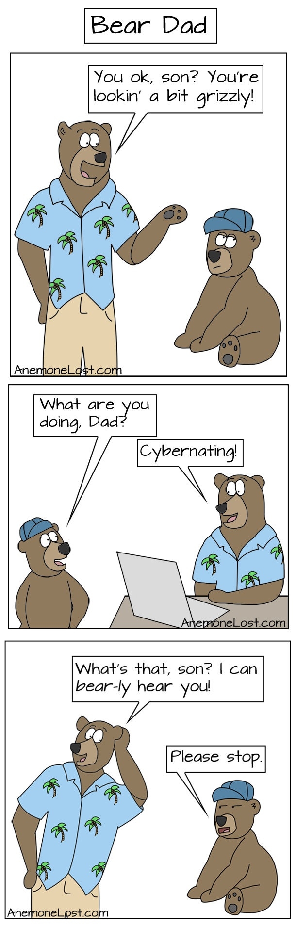 Taking dad jokes to un-bear-able levels