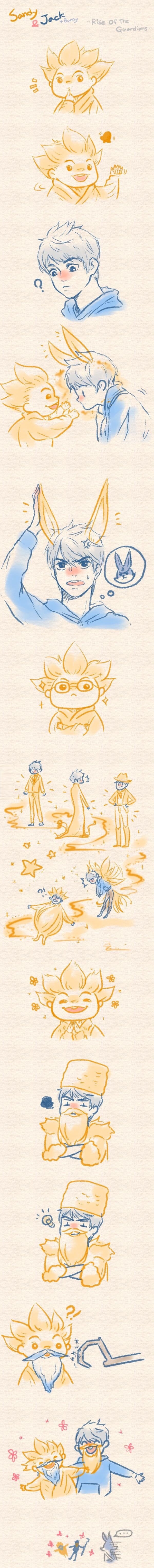 Rise of The Guardians. Sandy and Jack