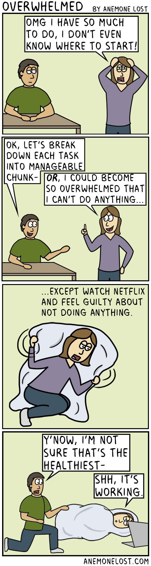 When you have so much to do that you just give up