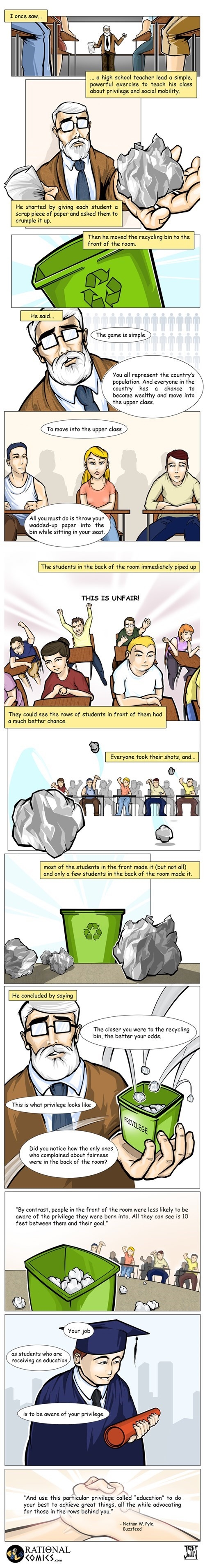 Comic demonstrates what privilege looks like