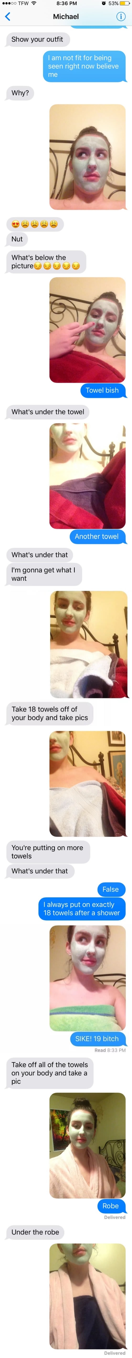 Teen roasts friend who tried to pressure her into sending n*des