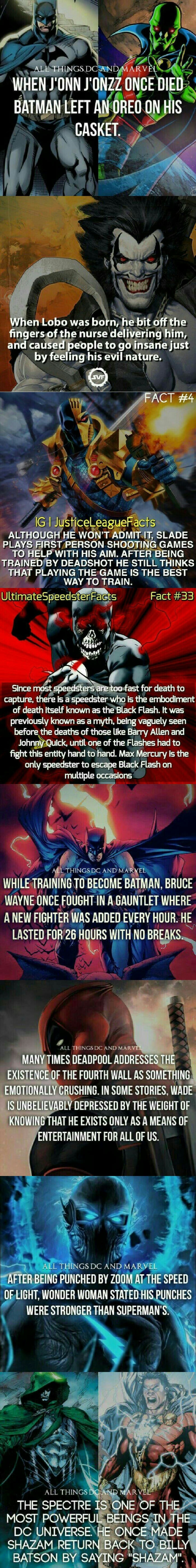 Marvel & DC facts