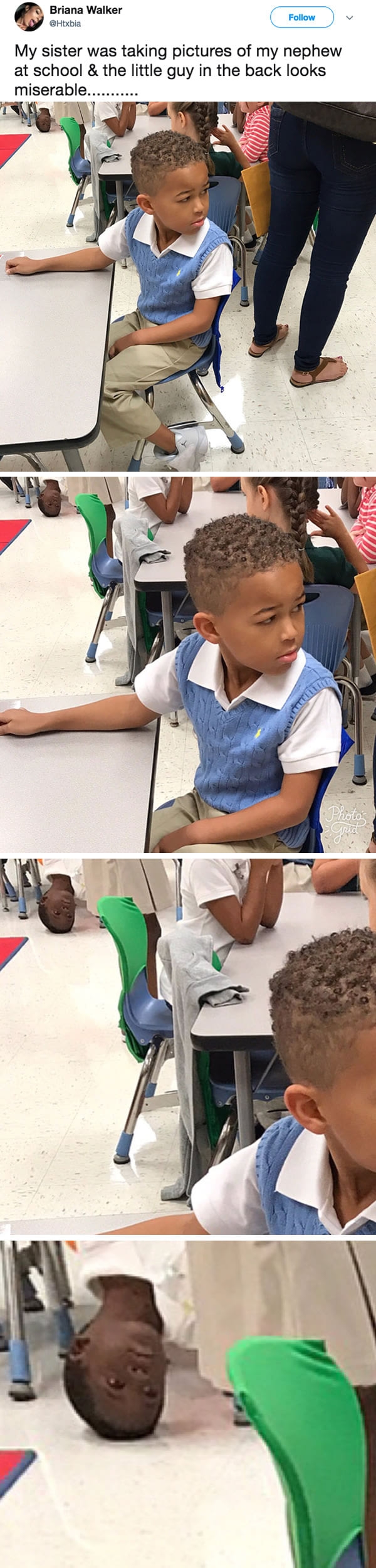 Are we just going to ignore how fly this kid look?