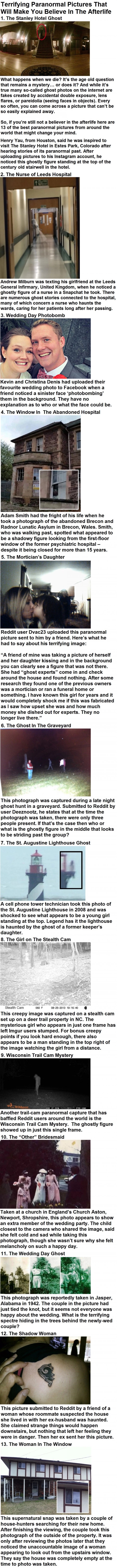 Terrifying paranormal pictures that'll make you believe in the afterlife